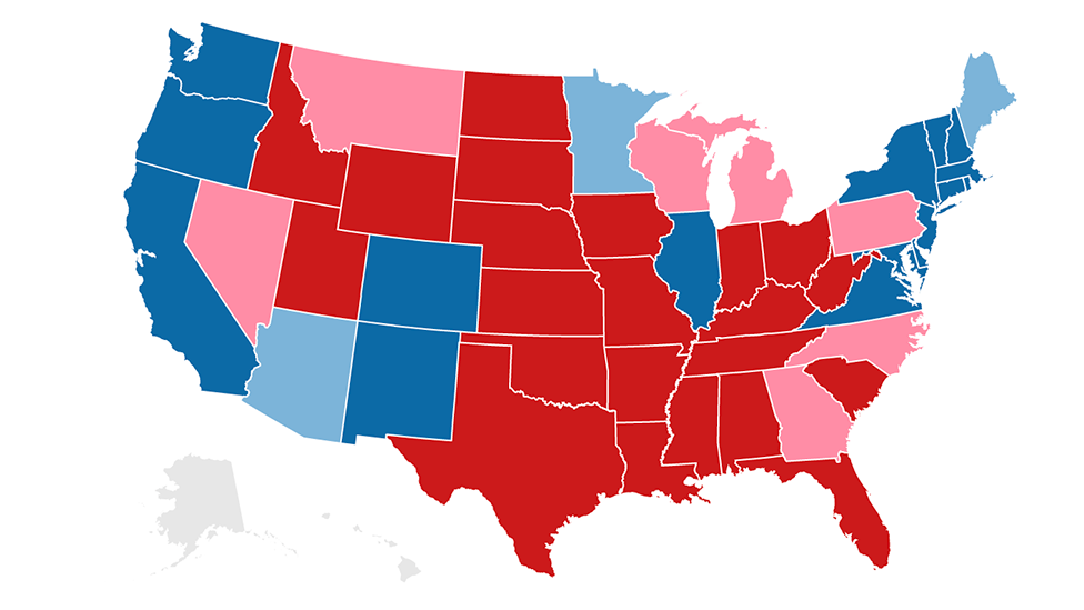 Mapa elecciones americanas